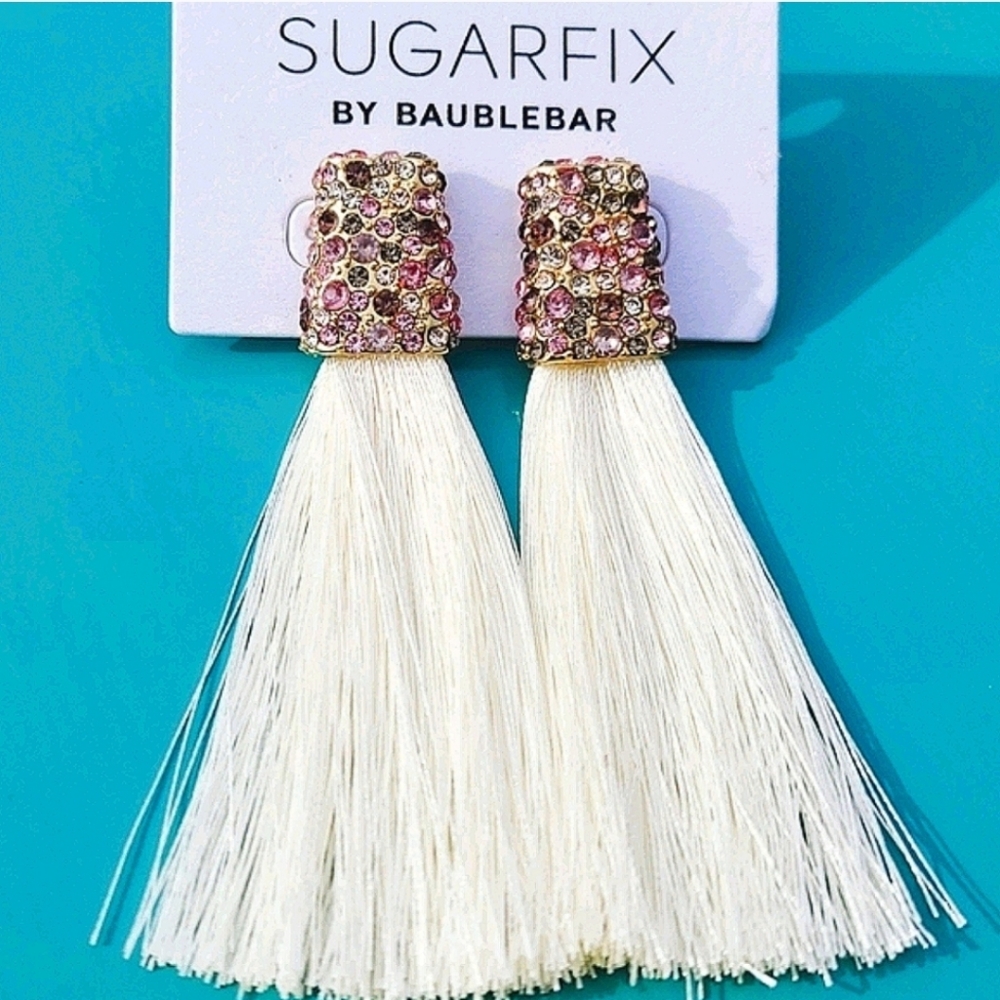 Nwt SUGARFIX by BaubleBar

Crystal Tassel Earrings